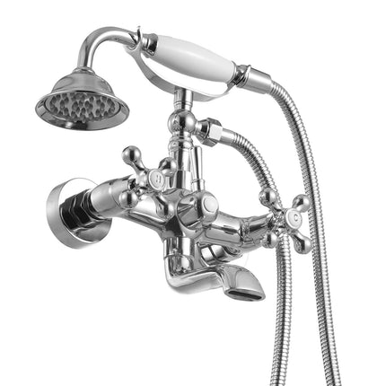 Clawfoot Tub Faucet with Handheld Shower, Chrome