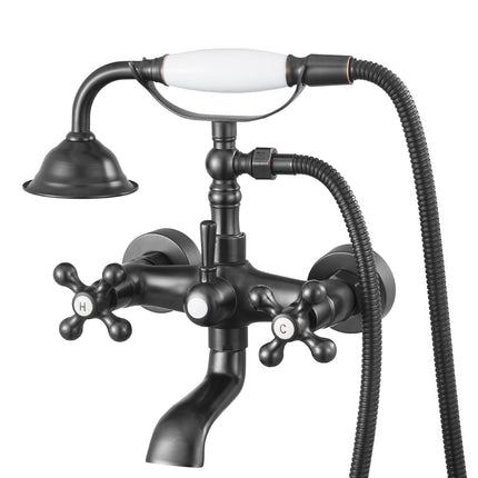Clawfoot Tub Faucet with Handheld Shower, Oil-Rubbed Bronze