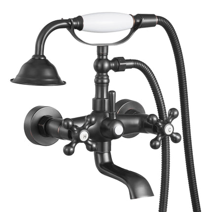 Clawfoot Tub Faucet with Handheld Shower, Oil-Rubbed Bronze