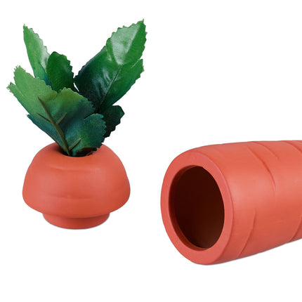 Clay cow carrot set of 4