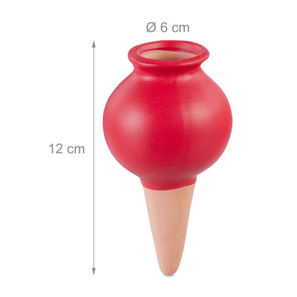 Clay tips irrigation set of 4 red
