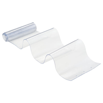 Clear PVC Strip Curtain, 10-Pack, 2.4 x 1.5 m, 2 mm