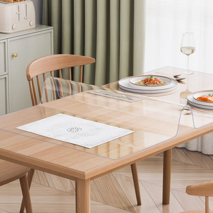 Clear PVC Table Protector, 14 x 24 In, 1.5 mm Thick