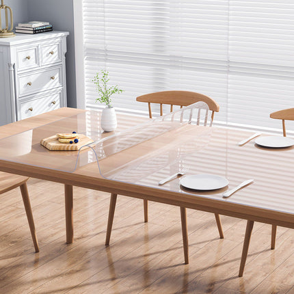 Clear PVC Table Protector, 36 x 72 in, 1.5 mm Thick