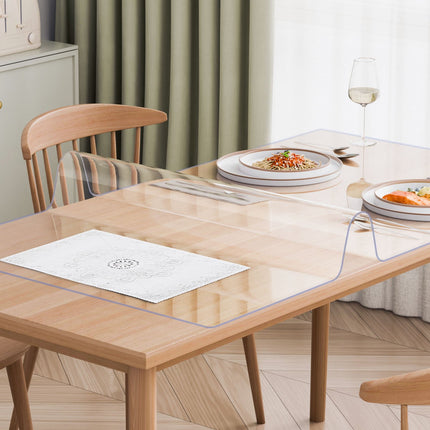 Clear PVC Table Protector, 40 x 60 Inch, 2mm Thick