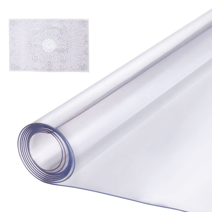 Clear PVC Table Protector 40x60 in, 1.5mm, Waterproof