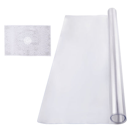 Clear PVC Table Protector 40x60 in, 1.5mm, Waterproof