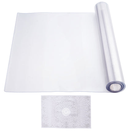 Clear PVC Table Protector, 42 x 96 in, 1.5 mm Thick