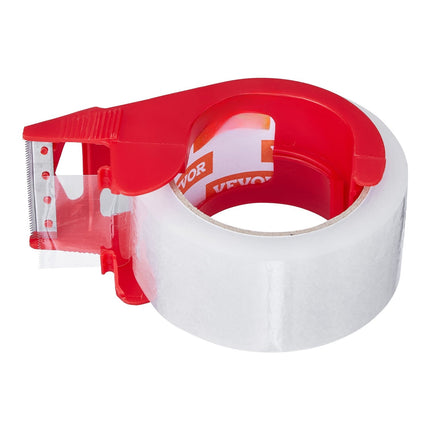 Clear Packing Tape, 6 Rolls 1.88 In x 65 Yd, Dispensers