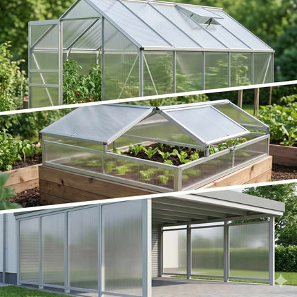 Clear Polycarbonate Multi-Wall Sheets, 6mm, 10-Pack