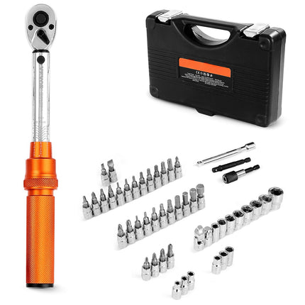 Click Torque Wrench Set, 1/4 In Drive, 20–240 lbf-in