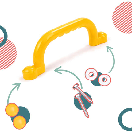 Climbing Frame Handholds Set, Colorful Recessed Grip