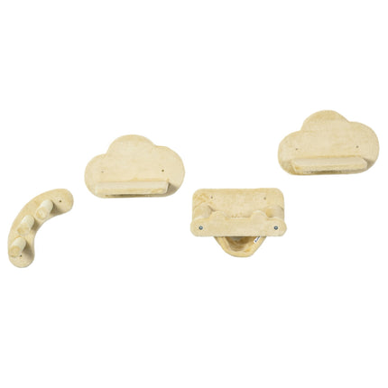 Cat climbing wall set with stairs & hammock - up to 5 kg