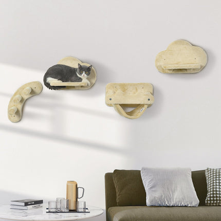 Cat climbing wall set with stairs & hammock - up to 5 kg