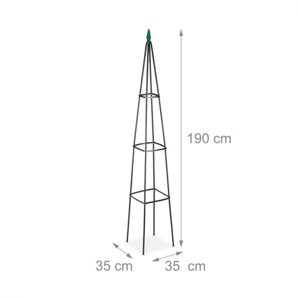 Climbing aid Set of 2 190 cm black