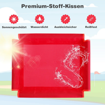 Climbing dome & slide climbing frame in dome shape 241.5 x 183 x 91.5 cm red