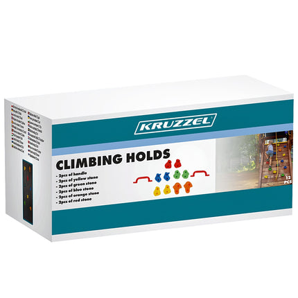 Climbing holds 12 pieces Kruzzel 25394