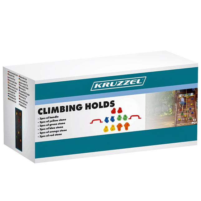 Climbing holds 12 pieces Kruzzel 25394