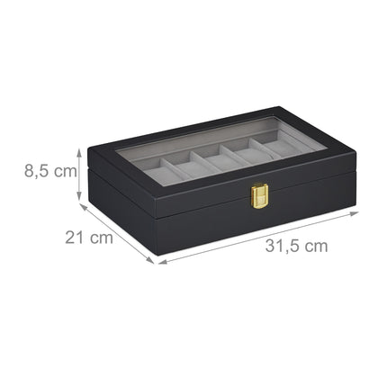 Clock box with 12 compartments
