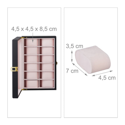 Clock box with 12 compartments