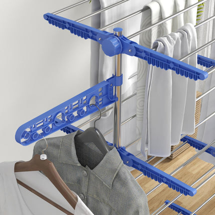 Steel Clothes Airer Tower, wheel dryer with folding wings