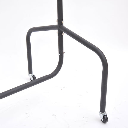 Mobile clothes rack with wheels - 120x60x170cm, space-saving