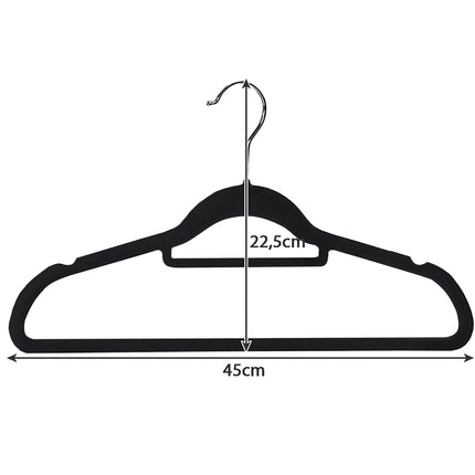 Clothes hanger 20 pieces - black Ruhhy 22536