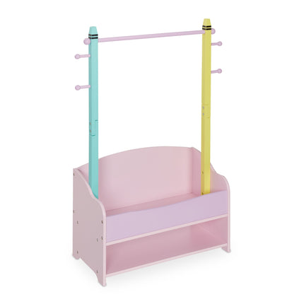 Clothes hanger for children with shelves