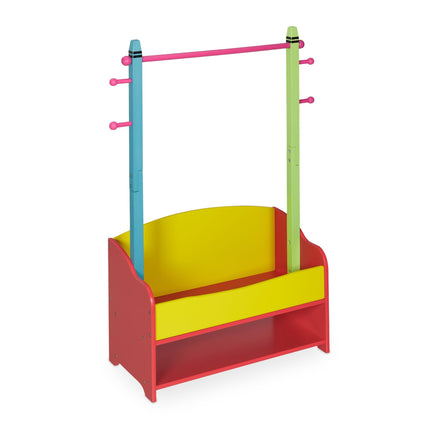 Clothes hanger for children with shelves