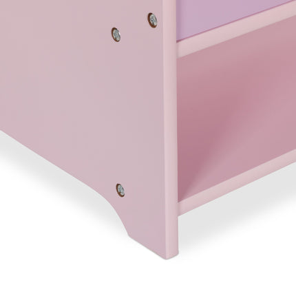 Clothes hanger for children with shelves