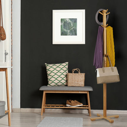 Clothes hanger in bamboo with 12 hooks
