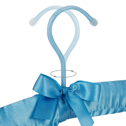 Clothes hanger in satin