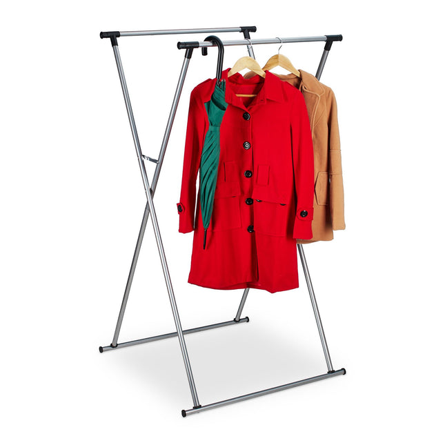 Clothes hanger retractable metal