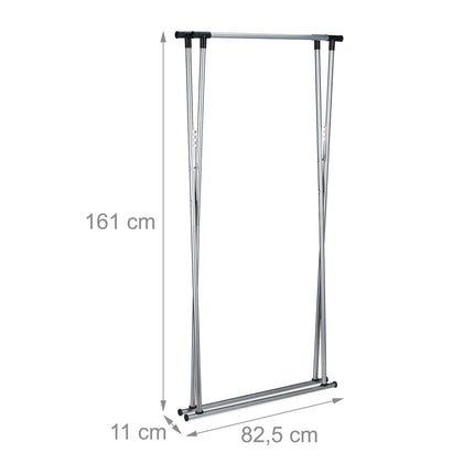 Clothes hanger retractable metal