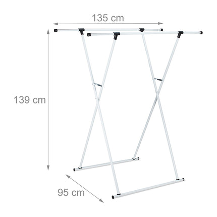 Clothes hanger retractable metal