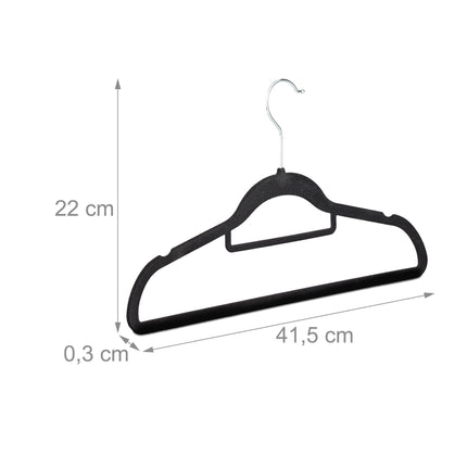 Clothes hangers Wood Set of 10