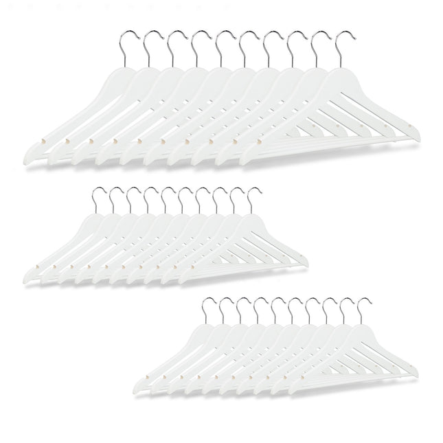 Clothes hangers Wood Set of 30