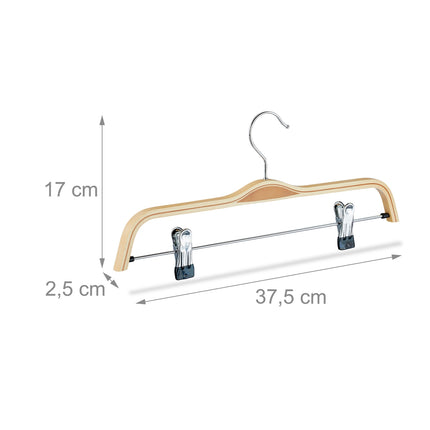 Clothes hangers for trousers & skirts 12 pcs