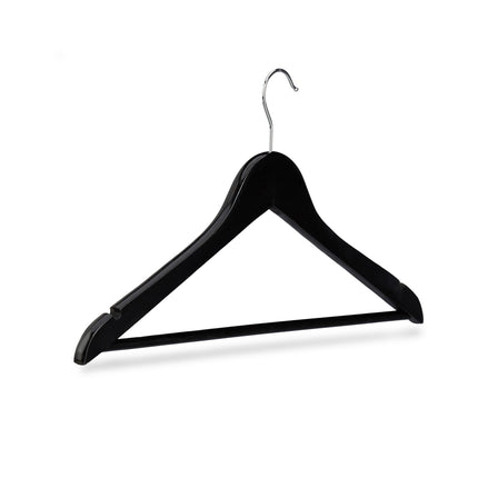 Clothes hangers with trouser bar, set of 20