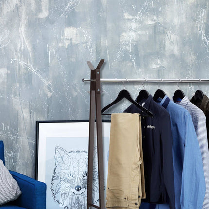 Clothes hangers with trouser bar, set of 20
