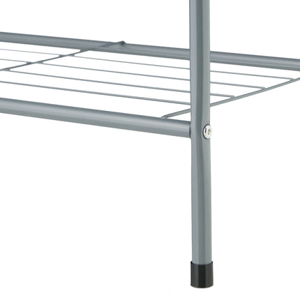 Clothes hanger with 2 shelves