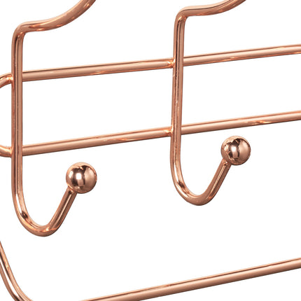 Clothes hanger with 3 double hooks