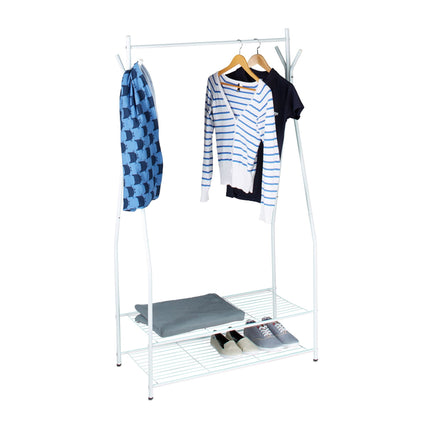 Clothes hanger with shoe shelf SANDRA