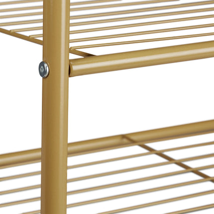 Clothes hanger with shoe shelf SANDRA
