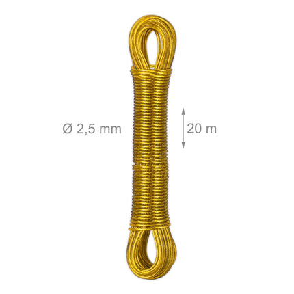 Clothes hanger with steel wire 3 x 20 m
