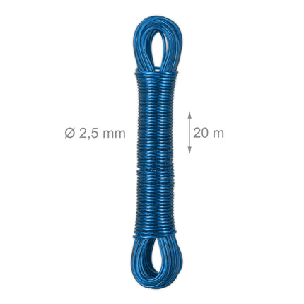 Clothes hanger with steel wire 3 x 20 m