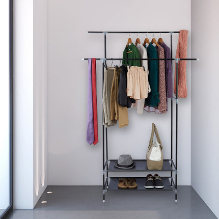 Clothes rack double metal