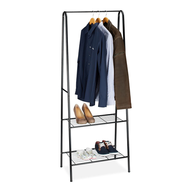 Clothes stand 2 shelves SANDRA