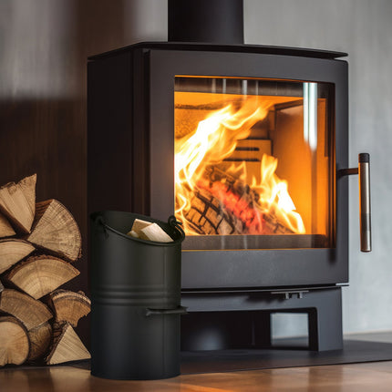 Coal Scuttle 12L – Black Iron Fireplace Bucket