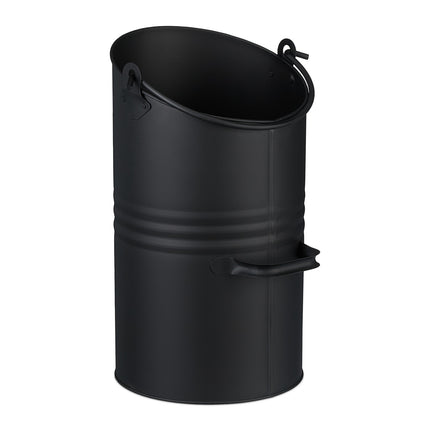 Coal Scuttle 12L – Black Iron Fireplace Bucket